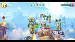 Angry bird gameplay of level 112 , level  cleared but gone wrong😓😓😓