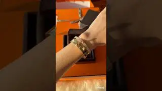 Unboxing  Hermes Kelly Diamond bracelet in rose gold 🥰🎁💎 #hermes #kellybracelet #diamond
