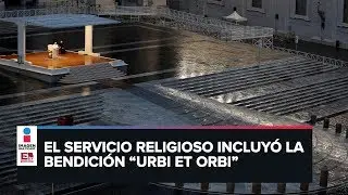 Papa Francisco reza por la humanidad ante el coronavirus en una vacía Plaza de San Pedro