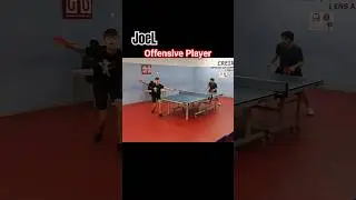 Joel Offensive Player in Action! #tabletennis #highlights #funnymoments #bestmoments #bestrallies