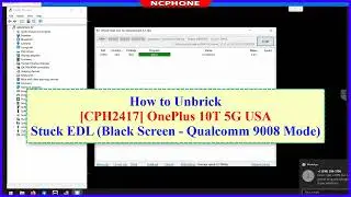 How to Unbrick OnePlus 10T 5G CPH2417 USA Version Stuck EDL (Black screen - Qualcomm 9008)