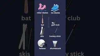 Sports equipment vocabulary 🏑