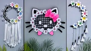 Quick and Easy paper wall hanging ideas | Paper flower wall decor | Paper craft for home decoration