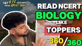 How I revised NCERT BIOLOGY🧬*25-30 before my NEET 🤯Score 360/360 in Biology by toppers method #neet