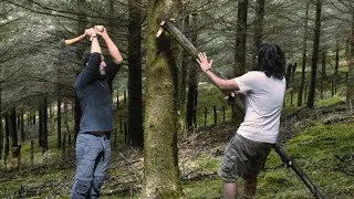 Construcci&oacute;n de refugio natural en el bosque de principio a fin - Bushcraft ASMR
