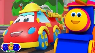 Bob The Trian Hjul På Brandbilen Sjov Sang + Mere Animeret Video På Dansk