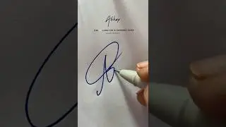 How to sign Abhay ? / stylish signature / signature calligraphy #abhay #signature #shorts #name