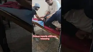 soleus muscle stiffness releasing #massage #pain #relax #physiotherapy #calf #viral#trending