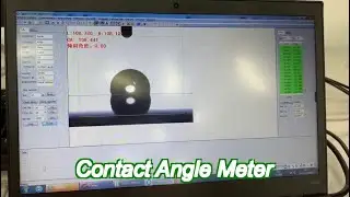iso 15989 automatic tilt contact angle measurement instrument contact angle tester