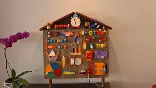 CASINHA SUIÇA - PAINEL MONTESSORI - BRINQUEDO -  TIPO EUROPEU - BUSY BOARD