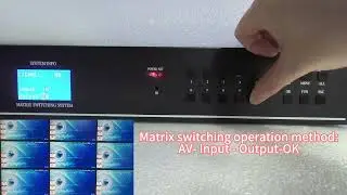 Host panel buttons / Conventional switching of audio and video signals