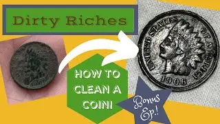 Bonus: How To Clean An Old Dug Dirty Penny Copper Coin Or Nickel Found Metal Detecting -Dirty Riches