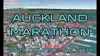 Barfoot & Thompson Auckland Marathon 2025: 3D Video Course Map | 42.2 km - Auckland