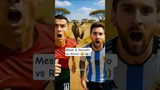 Messi & Ronaldo's Wild Jungle Adventure! 😱😂 #messi #cr7 @sportsnation #shorts