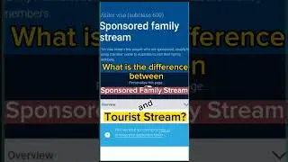 TOURIST Visa Australia Difference between #touriststream #familysponsored