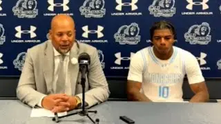 ODU Basketball Postgame Presser - ODU 70, George Washington 78 - Coach Mike Jones & Jaden Johnson