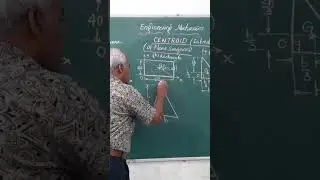 Центроид равнобедренной и равносторонней треугольной пластины/ Инженерная механика