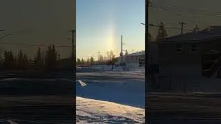 Winter Rainbow #winter #rainbow #sundog #arctic
