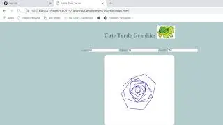 Javascript Turtle, graphic designer