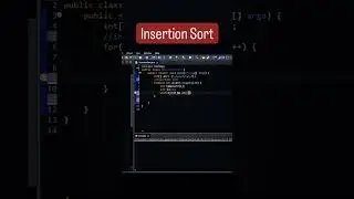 Insertion Sort | java | Array | 