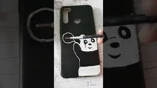 Panda on phone cover#panda phone case