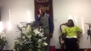 Pastor Melvin Lyons Preaching in Lancaster,Ca @ Mi House Of
