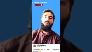 History Created By USA Against Pakistan Team ||#usacricketteam #usavspak #bigupset