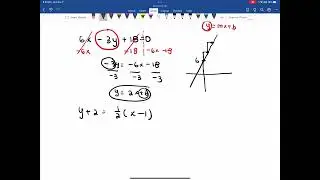 changing to slope-intercept Part 2