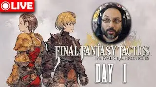 VB plays Final Fantasy Tactics for the FIRST time! | Day 1 | Livestream 🔴