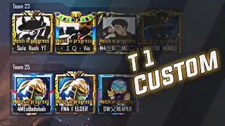Solo Rush in our custom | T1 Scrim Montage @SoloRush | Pubg Mobile