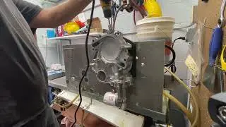Testing oil pump on timing cover