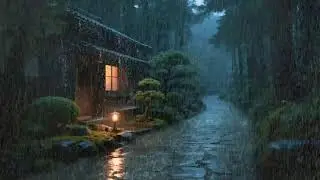 Pens&eacute;es rapides &ndash; Son de pluie doux &ndash; Nuit pluvieuse autour de la maison &ndash; Apaisement 💫🌧️