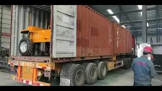 Packing moving type compost turner