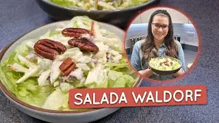 Salada leve e deliciosa pra começar bem o ano! Salada Waldorf