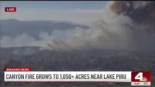 Canyon Fire near Lake Piru spreads fast amid triple-digit temps