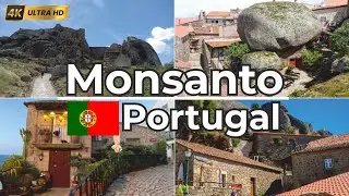 🇵🇹 Explore Monsanto , Portugal | Walking Tour Through the Most Portuguese Village in 4K