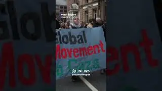 Pro-Palestinian demonstrators march in Liverpool ahead of Labour Conference