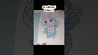 Mewarnai labubu gemas 💙 #labubu #mewarnai #roblox #painting #shortvideo #shortviral #foryou #fyp