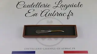 Couteau &agrave; beurre Laguiole manche en Pistachier