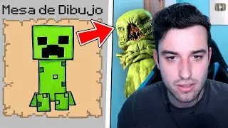 MINECRAFT pero TODO lo que DIBUJO APARECE en la VIDA REAL 😱