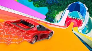 SAUTER ET SE CRASHER DANS LA PENTE DE LA MORT DE BEAMNG
