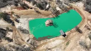 Harrow rake pond time lapse