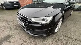 Audi A3 1.6 tdi in black s line 2013