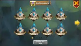 Castle Clash Guild Wars using michael