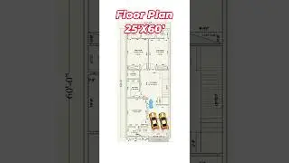 25 X 60 HOUSE PLAN, 25 BY 60 HOME PLAN#shorts #homedesign #gharkanaksha #trendingshorts #housedesign
