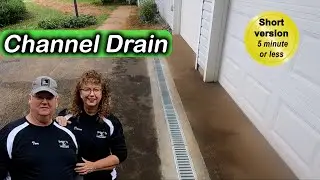 Driveway Flooding Fixed &mdash; Channel Drain Installed in Blacktop (U.S. Project)