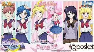 RECENSIONE Usagi, Chibi-Usa, Ami, Rei, Makoto, Minako School Uniform QPosket - BANPRESTO BANDAI -