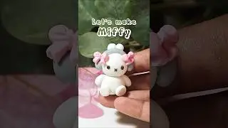 How to make Miffy ✨#airdryclay #claycreations #miffy #claycharms