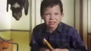 Rowntrees fruit gums Kevin my fruit bat advert 1989