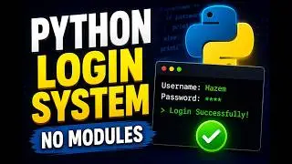 Python login system tutorial! Without any Modules
